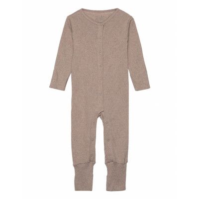 Match - All-In- Långärmad Bodysuit Beige Hust & Claire