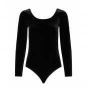 Michael Kors Velvet Ls Bodysuit Svart