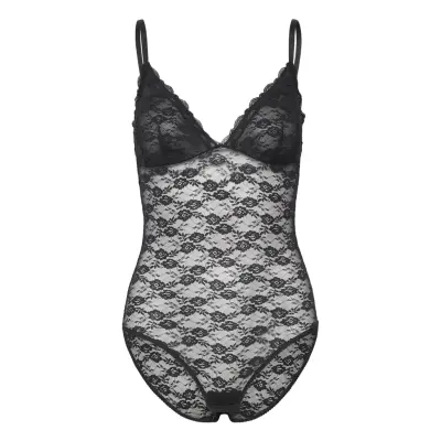 Michelle Bodysuit Bodies Slip Svart Dorina