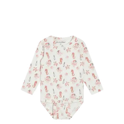 Minymo Body Ls Aop - Cream - 74