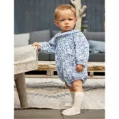 Minymo Body Ls Aop W. Lining - Blue - 80