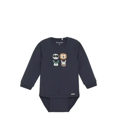 Minymo Body Ls Marinblå