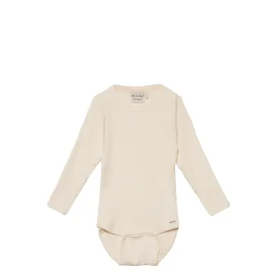 Minymo Body Ls Rib - Cream - 80