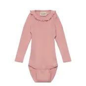 Minymo Body Ls Rib - Pink - 92