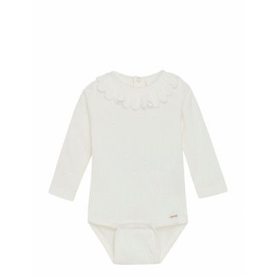 Minymo Body Ls Rib Vit