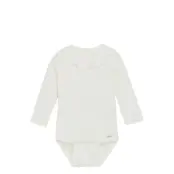 Minymo Body Ls Rib - White - 74