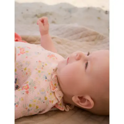 Minymo Body Ss Aop Rib - Pink - 56