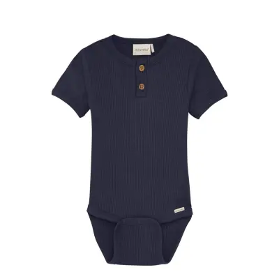 Minymo Body Ss Rib - Navy - 74