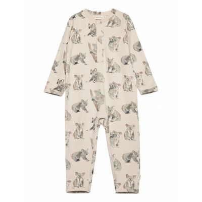 Minymo Suit Ls Aop Sweat Beige