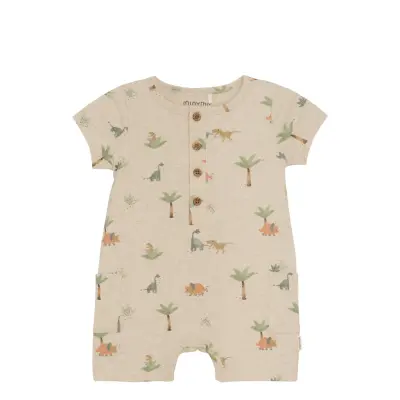 Minymo Suit Ss Aop - Beige - 86