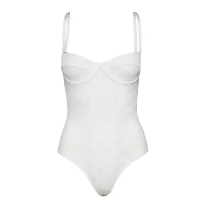 Mona Bodysuit *Villkorat Erbjudande Bodies Slip Vit OW Collection