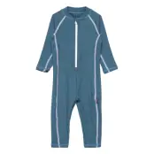 Monaco Suit Swimwear UV Clothing UV Suits Blå Lindberg Sweden