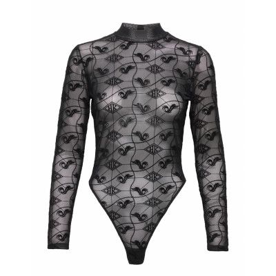 Monogram Bodysuit Bodies Slip Svart HAN Kjøbenhavn