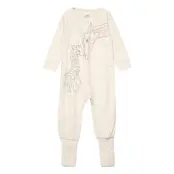 Moodi - Heldragt Långärmad Bodysuit Beige Hust & Claire