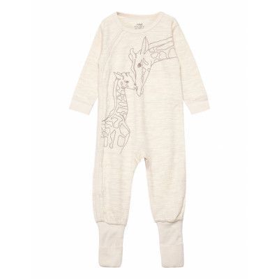 Moodi - Heldragt Långärmad Bodysuit Beige Hust & Claire