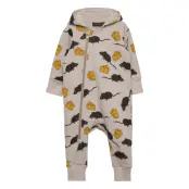 Mouse Aop Sie Långärmad Bodysuit Multi/mönstrad Mini Rodini