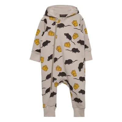 Mouse Aop Sie Långärmad Bodysuit Multi/mönstrad Mini Rodini