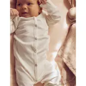 Müsli by Green Cotton Rib Bodysuit - Cream - 68