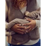 Müsli by Green Cotton Woolly Rib Bodysuit - Beige - 74