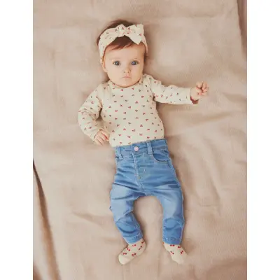 name it Nbfbilia Ls Body Box - Cream - 50