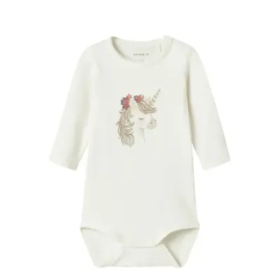 name it Nbfnicorn Ls Body Box - White - 74
