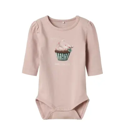 name it Nbfnucake Ls Body Box - Pink - 80