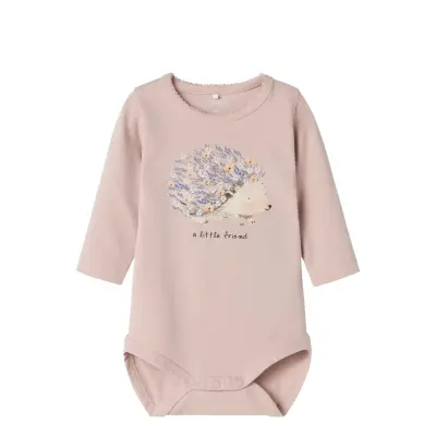 name it Nbfohello Ls Body - Purple - 80