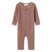 Name It Nbfwang Wool Needle Nightsuit Solid Rosa