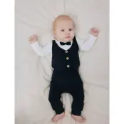 name it Nbmadam Ls Body Set Noos - Navy - 80