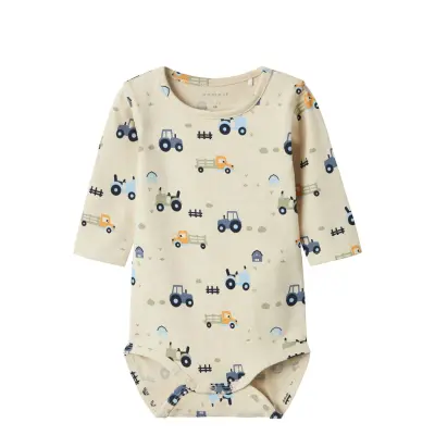 name it Nbmbassen Ls Body - Beige - 68