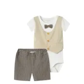 name it Nbmhelmar Shorts Set - Beige - 50