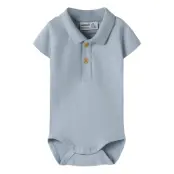 name it Nbmhofman Ss Polo Body - Blue - 74