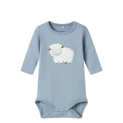name it Nbmlamb Ls Body Box - Blue - 74