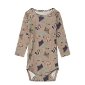 name it Nbmnathon M Ls Body - Beige - 50