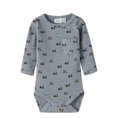 name it Nbmnooter Ls Body - Grey - 68