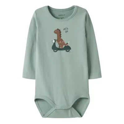name it Nbmnuts Ls Body Box - Green - 56