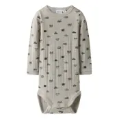 name it Nbmwang Wool Needle Ls Body Noos - Grey - 68