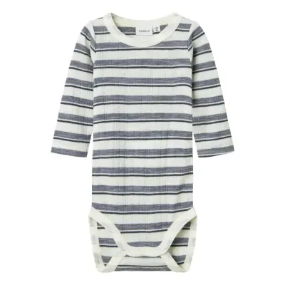 name it Nbmwang Wool Needle Ls Body Noos - Grey - 74
