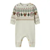 Name It Nbnralko Ls Knit Suit Beige