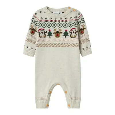 Name It Nbnralko Ls Knit Suit Beige