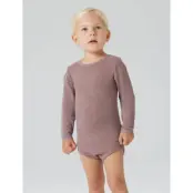 name it Nmfwang Wool Needle Ls Body Solid - Pink - 98
