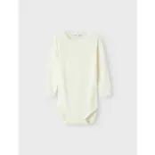 name it Nmfwang Wool Needle Ls Body Solid Noos - White - 104