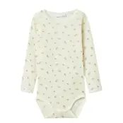 name it Nmfwang Wool Needle Ls Body - White - 92