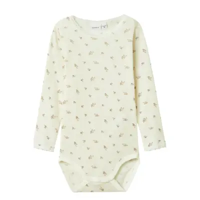 name it Nmfwang Wool Needle Ls Body - White - 98