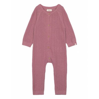 Nbfdaimo Loose Knit Suit Lil Långärmad Bodysuit Pink Lil'Atelier