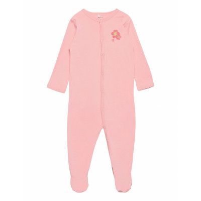 Nbfnightsuit 2p W/F Silver Pink Noos Långärmad Bodysuit Rosa Name It