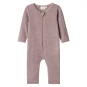 Name It Nbfwang Wool Needle Nightsuit Solid Lila
