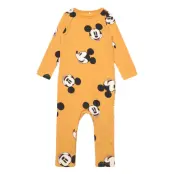 Nbmjensko Mickey Ls Suit Wdi Långärmad Bodysuit Multi/mönstrad Name It