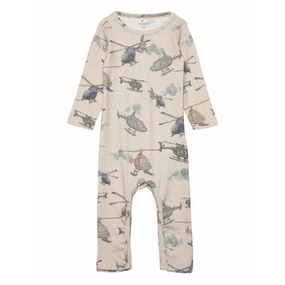 Nbmkarsten Ls Bodysuit Långärmad Bodysuit Multi/mönstrad Name It