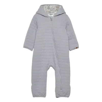 Nbmmarlin Quilt Suit Långärmad Bodysuit Grå Name It
